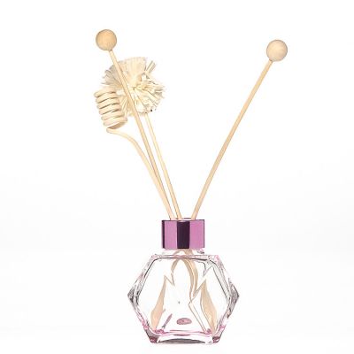 150ml Unique Special Polyhedral Shaped Home Fragrance Diffuser Glass Bottle Wholesale 