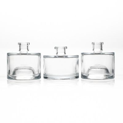 Cosmetic Sets 100ml 80ml Combined Empty Bottles Round Glass Reed Diffuser Bottle with Stopper 