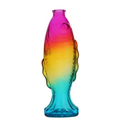 Colored Fish shape Wine Bottle for Whiskey Vodka Liquor Brandy 
