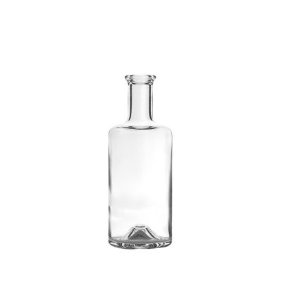 Wholesale 375ml clear empty cork tequila vodka liquor gin cognac botellas wine bottle for party 