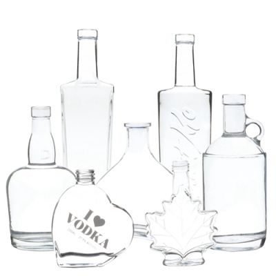 OEM 500ml 750ml 1000ml empty wine liquor vodka brandy whiskey glass bottle 