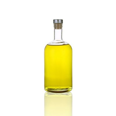 1000ml 1 liter crystal empty round liquor vodka wine alcohol glass bottle 