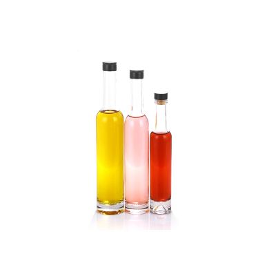 500ml 400ml 240ml screw top logo customized weight empty clear glass wine bottle 