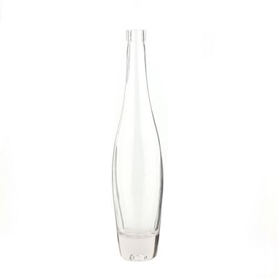 Wholesale long neck transparent 175ml 275ml 375ml 500ml 700ml fruit wine bottle with cork 