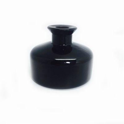 100ml black color perfume glass reed aroma diffuser bottle 