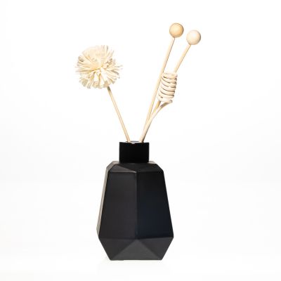 200ml Matte Black Empty Aroma Reed Diffuser Glass Bottle 