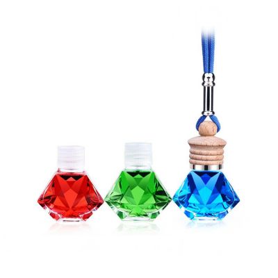 5ml 10ml Crystal Diamond Car Perfume Bottle Hanging Decoration Bottle 