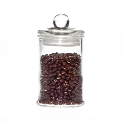 70ml 150ml 750ml 1250ml round airtight glass jars with glass lids for food storage