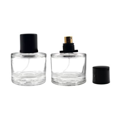 50ml luxury fancy refillable empty glass perfume bottle with spray pump 