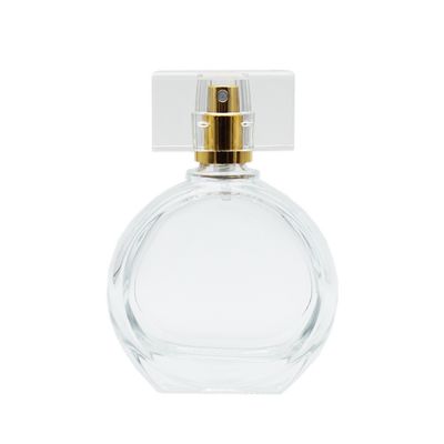 Popular empty clear perfume bottles 30ml oval shaped pocket spray bottle for perfume
