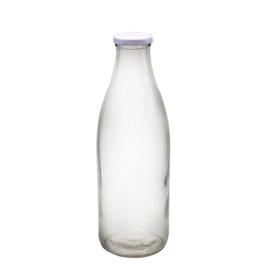 Wholesale 1 liter glass milk bottle 100ml 200ml 250ml 500ml glass bottle for milk
