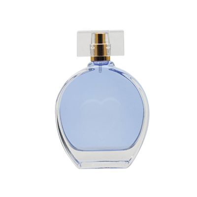 luxury 90ml oval shaped beauty glass perfume bottle / empty cosmetic spray bottle for perfume