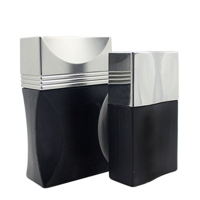 NEW 50/100ml black square men perfume bottle empty glass spray bottles