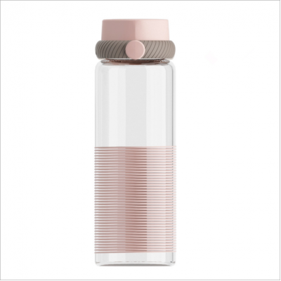 350ml Straight Tube Glass Water Bottle 