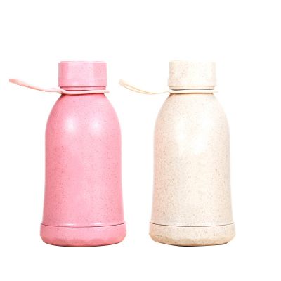  High Quality 400ml Drinking Water Glass Bottle With Plastic Case