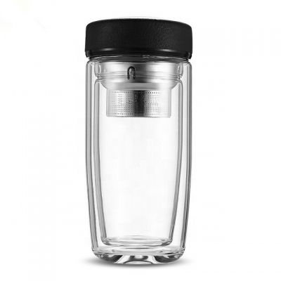 fruilt infuser 350ml variable colors lid ege shape wide mouth glass water bottle