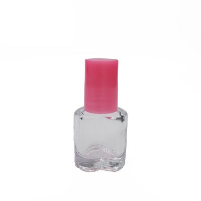 custom made 5ml heart shape nail polish bottle