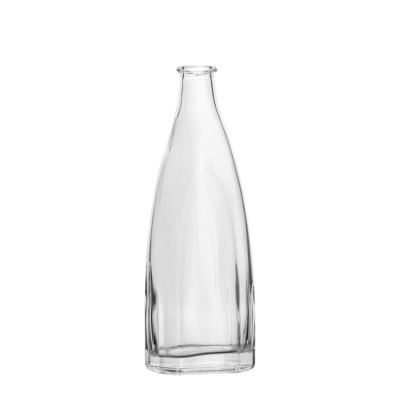 Free Sample Clear 500ml Gin Whisky Brandy Glass Bottles with Cork Cap