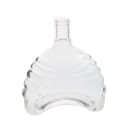 Hot sale fancy collectable 700ml cork cap vodka whiskey brandy XO glass bottle wine for sale