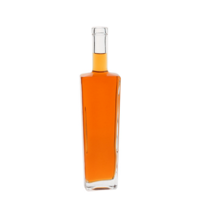 Manufacture good quality Square Shape 500ML Glass Bottles For Liquor
