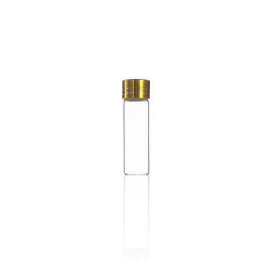 1ml 2ml 3ml 4ml 5ml clear or amber glass jar vial with metal lid