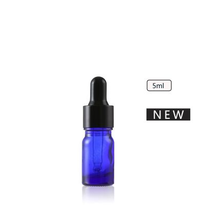 Designer Custom Cobalt Blue Empty Private Label Essential Oil Bottle