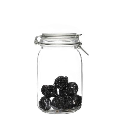 China suppliers top quality 1500ml glass food container jar storage