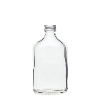 Custom printing logo flat shape cold brew bottles glass 250ml wholesale