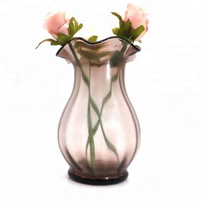 Decorative colourful fashion glass vase for flowers 