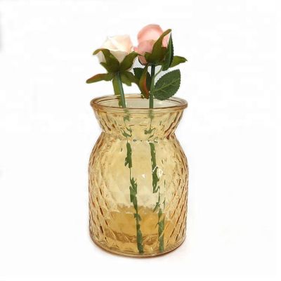 Recycled Glass flower Vase Container for Home and Wedding Decoration