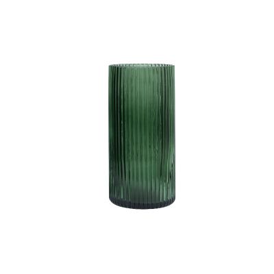 Wholesale Lead-free Crystal Vase Glass For Home Decor,Wedding vase or Gift, green glass vase