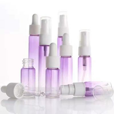 25ml Purple Dropper Bottles with Eye Dropper Dispenser Testing Glass Tube Essential Oil Bottle Jars Vial Containers Cosmetic