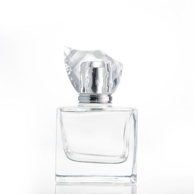 perfume bottle 50ml glass Clear Glass Round Refillable Empty Perfume Bottles