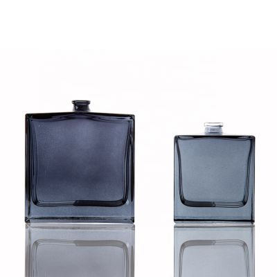 Atomizador de Perfume Parfum Botol Kaca Pabrik Black Square Empty 30ml 50ml 100ml Glass Perfume Bottles