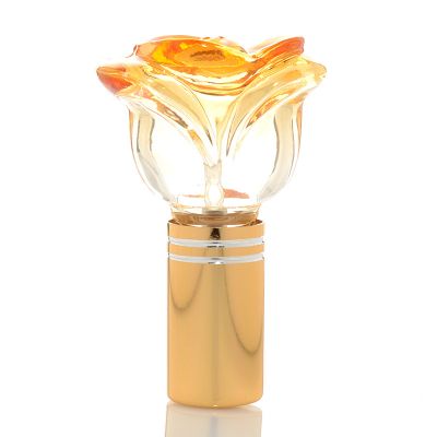 Personalized Rose Shaped Mini Attar Empty 10ml Glass Atomizer Perfume Sample Spray Bottle