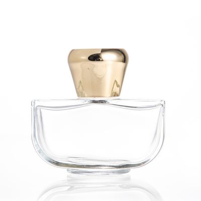60ml Empty Custom Design Glass Perfume Bottle Screw Cap For Cosmetics 