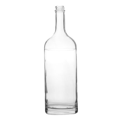 Custom clear screw cap huge large 2L wine glass bottle for liquor