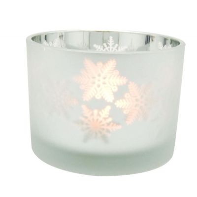 6oz candle glass jars 2 wick candle container tea light candle holders