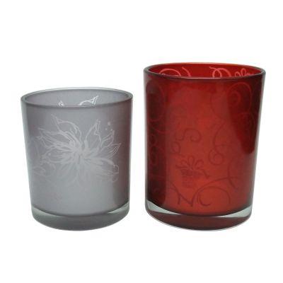 6.5oz and 8oz candle jars votive candles tea light candle holders flickering light decorative