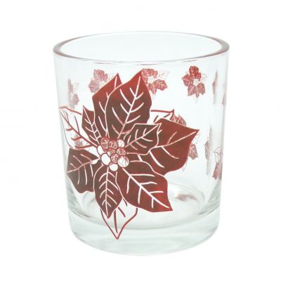 5.5oz glass jars scented candles drinking cups decorated candle holders 