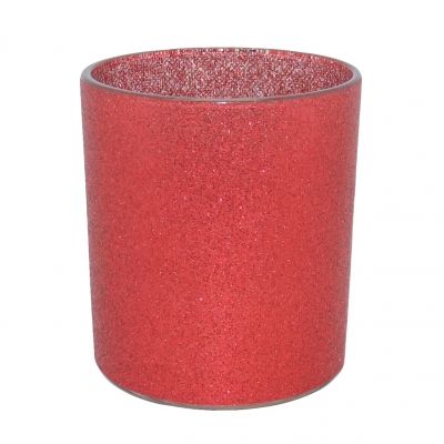 glittering glass candle jars 8oz candle vessels votive candle holders