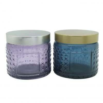 9oz unique candle jars with lids wholesale candle vessels fancy candle jars 10oz 