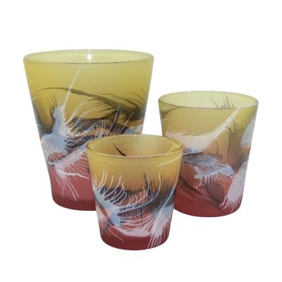 custom 4 oz glass jars 8oz and 20oz tumbler wholesale manufacturers decorative glass candle holders