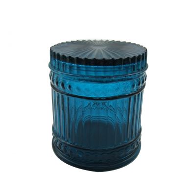 15oz - 18oz candle glass jars with lid glass candle holder with lids storage jars glass for candles