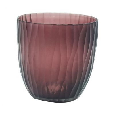 19oz and 4.5oz etched glass designs wedding candle holders centerpiece glass luxury scented candle gift sets