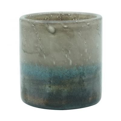 8.3oz new design antique colored glass candle holders glass candle jars wholesale 270ml