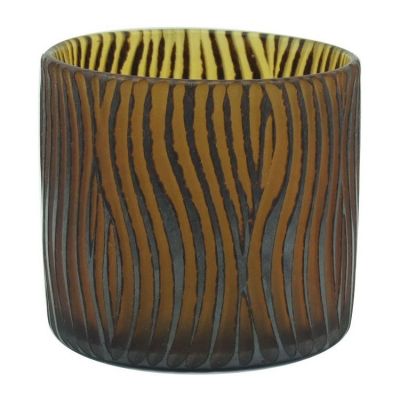 15oz wholesale empty blown glass jar for candle 
