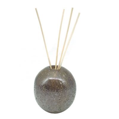 home fragrance 350ml fragrance products gifts round shape reed diffuser glass bottles 11oz