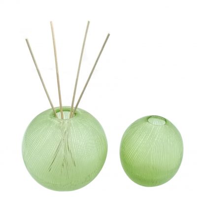 730ml and 330ml custom logo reed diffuser bottles 11oz and 23oz ball shaped glass containers