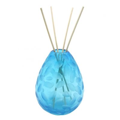 China wholesale 22oz perfume fragrance rattan sticks reed diffusers ocean blue bottles 655ml